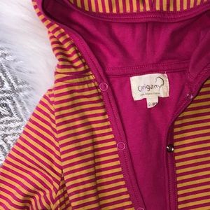 origany Jackets & Coats - Origani striped button up hoodie NWOT girls 12-18M origany Jackets & Coats - Origani striped button up hoodie NWOT girls 12-18M